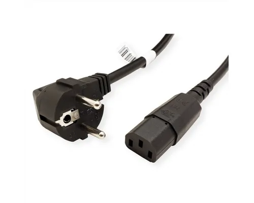 Bachmann Netzkabel, gerade IEC-Buchse Stromkabel, Schutzkontakt, CEE 7/7, Typ-E/F Männlich (Stecker), IEC320 C13, Kaltgeräte, 10A Weiblich (Buchse) (75.0 cm), 356.1721