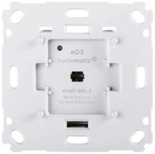 Homematic IP Jalousieaktor für Markenschalter - Smart Home Jalousieaktor zur digitalen Steuerung von Jalousien und Raffstores, kompatibel mit Alexa und Google Assistant für mehr Komfort und individuelle Zeitsteuerung.