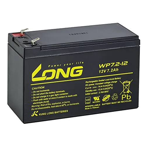 Long Bleiakku WP7.2-12 F1 12V 7,2Ah mit VDs