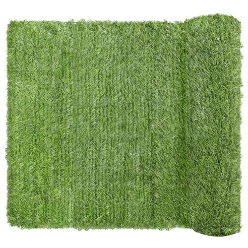 Coradoma Sichtschutzzaunmatten - Künstliche Hecke für Balkon und Garten - Zaunelemente in 5 Größen, Höhe von 100-180 cm, bietet optimalen Sichtschutz und eine grüne Oase für Ihre Terrasse.