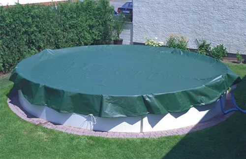 myPool Ganzjahresabdeckplane Ø 880x500cm für Ovalbecken in grün von mypool