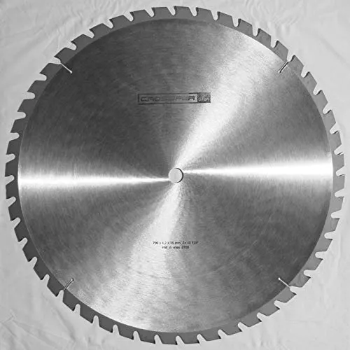 Hartmetall HM Kreissägeblatt 700x35 Z48 FSP Flachzahn Fase für Tischkreissägen, Handkreissägen, Gehrungssägen und Wippkreissägen. Grobschnittsägeblatt für den Längs- und Querschnitt in der Holzverarbeitung und Brennholzverarbeitung