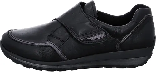 ara Damen Osaka Sneaker - Schwarz/Anthrazit, 37 EU Weit - Damen-Sneaker mit Wechselfußbett und High Soft Bamboo für optimalen Tragekomfort und Unterstützung.