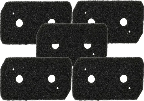 vhbw 5x Schaumfilter kompatibel mit Siemens WT43H007DN/03, WT43H000PL/01, WT43H007DN/01, WT43H000FF/03, WT43H000FF/04, WT43H000FF/01 Wäschetrockner