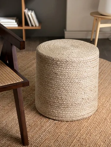 HANSE Home Pouf Jutta, Jute in beige von Hanse Home