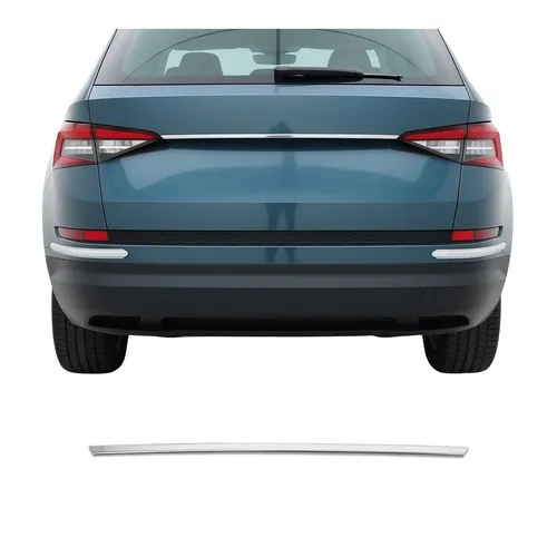 OMAC Blende Heckklappe für SKODA Kodiaq (NS7) - Hochwertige Heckklappenblende aus Edelstahl, speziell für SKODA Kodiaq (2017-2023), inklusive Montageanleitung für eine einfache Installation.