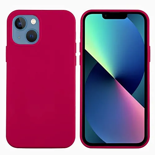 CoverKingz Silikon Hülle kompatibel mit iPhone 13 [6,1 Zoll] - Silikon Handy Hülle Soft Case - Weiche Smartphone Schutzhülle Matt Rot