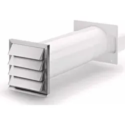 Compair 402.2.040 Klima-E flow 150 Mauerkasten - Blenden für Dunstabzugshauben, hochwertiger Edelstahl-Mauerkasten für effiziente Luftzirkulation im 150er Flachkanal.