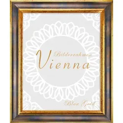 Einzelrahmen Bilderrahmen Vienna, 60x80 cm, Blau Gold in blau von BIRAPA