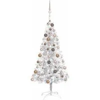 vidaXL Künstlicher Weihnachtsbaum mit Beleuchtung und Kugeln
