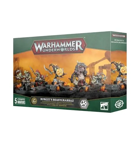 Games Workshop Warhammer Underworld Spielfigur - Borgit's Beastgrabbaz - Detaillierte Spielfigur für das Warhammer Underworld Spiel, ideal für strategische Kämpfe und Sammler. Bringen Sie Ihre Spiele auf das nächste Level!
