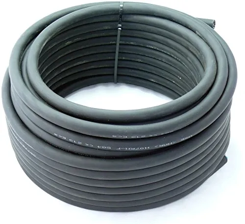 H07RN-F 5g 4 (5 x 4mm²) Baustellenkabel - Robust und vielseitig - Industriekabel für den Außenbereich, ölbeständig, mit 38 Ampere Belastbarkeit und einem Temperaturbereich von -25°C bis +55°C, ideal für Baustellen und Gewerbe.