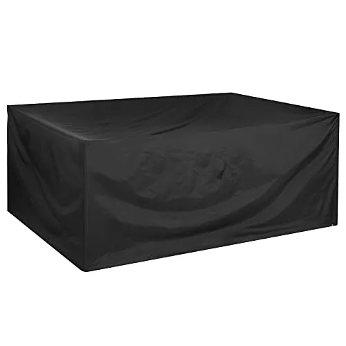 Kingsleeve Gartenmöbel-Schutzhülle 242 x 162 cm - Sitzgruppen-Schutzhüllen, reißfest und wasserabweisend für ganzjährigen Schutz vor Wettereinflüssen, mit Belüftungsfenstern gegen Schimmelbildung.