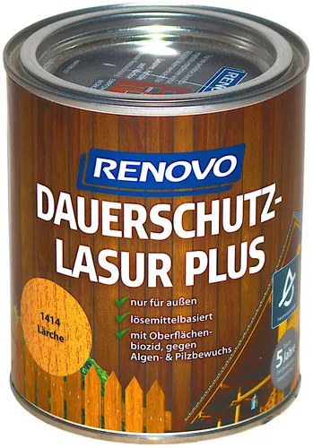Dauerschutzlasur PLUS aromatenfreie Holzlasur Nr.1414 lärche Renovo 750ml