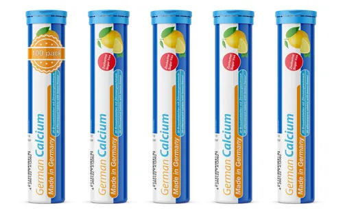 German Calcium Brausetabletten 5x20 Stk. Zitronen Geschmack von T & D