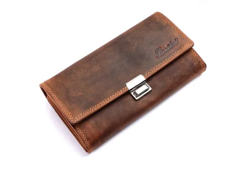 Benthill Geldbörse Kellner - Echt Leder mit RFID Schutz - Geldbörse für Kellner aus hochwertigem Echtleder, ausgestattet mit RFID-Schutz, Kartenfächern und einem praktischen Münzfach. Ideal für Profis in der Gastronomie.