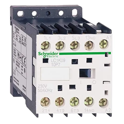 Schneider Electric TeSys Leistungsschütz 3P - 4 kW, 9 A, 400 V AC3, ideal für zuverlässigen Motorbetrieb und einfache Steuerung