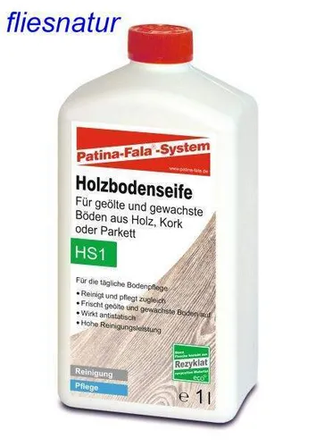 Patina Fala Holz-Bodenseife 1L Wischpflege geölte gewachste Böden Holz Parkett