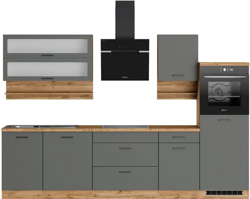 KOCHSTATION Küchenzeile Betty, Breite 300 cm, mit E-Geräten von Bauknecht