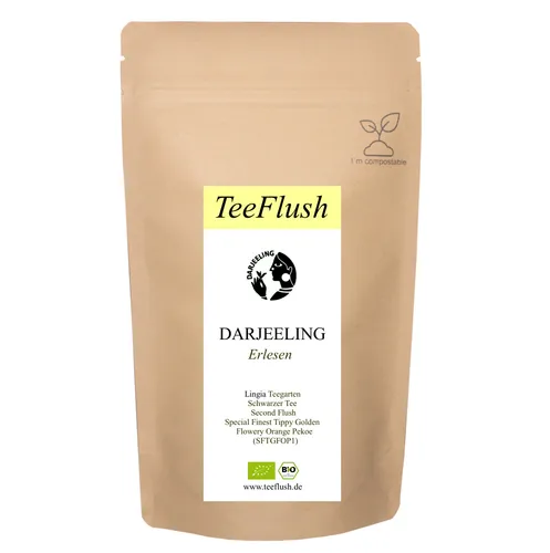 Darjeeling Second Flush FTGFOP1, 2021, Bio, Garten Lingia, Schwarztee lose, 250g