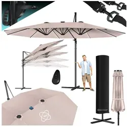 KESSER Doppelsonnenschirm 4,6m x 2,7m Ampelschirm von Kesser