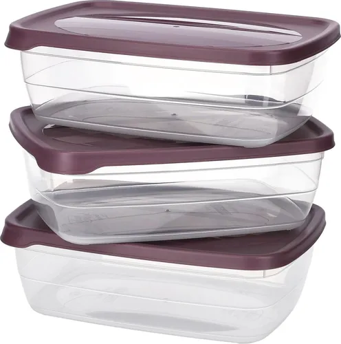KOTARBAU® 3tlg. Satz Frischhaltedose für Lebensmittel mit Deckel 130 x 190 mm