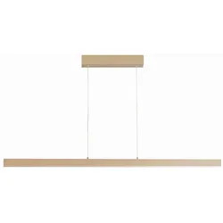 Fischer & Honsel LED-Hängeleuchte Silvano – Höhenverstellbar und Farbtemperaturwechsel - Elegante, längliche LED-Hängeleuchte in Sandfarbe für den Innenbereich. Mit dimmbarem Licht und einer Farbtemperatur von 3000 bis 6500 Kelvin passt sie sich perfekt Ihrer Stimmung an.