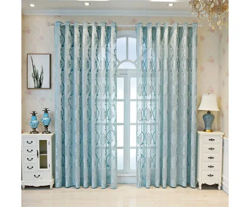 M&W DAS DESIGN Gardinenschal – Vintage Retro Barock Stil - Gardinenschal im eleganten Barockdesign, halbtransparent für sanftes Licht und Sichtschutz. Ideal für Wohnzimmer und Schlafzimmer, pflegeleicht und langlebig.