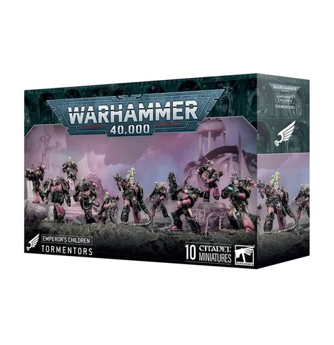 Warhammer 40k Emperor's Children 10x Tormentors / Infractors - 40K Miniaturen, unbemalt und unaufgebaut, ideal für Sammler und Hobbyisten, die ihre Chaos Space Marines individuell gestalten möchten.