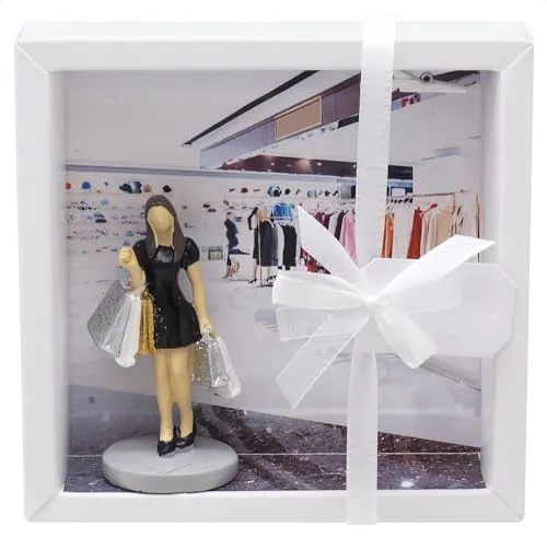 ZauberDeko Geldgeschenk Verpackung Shopping Gutschein Einkaufen Einkaufsgutschein Frau Geburtstag Weihnachten