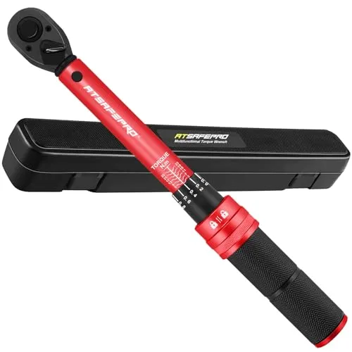 ATsafepro Fahrrad Drehmomentschlüssel 3-25 Nm, 1/4 Drehmomentschlüssel Klein, Drehmoment schlüssel Fahrrad mit dualer Richtungsverstellung und 72 Zähnen für Fahrrad und Motorrad wartung