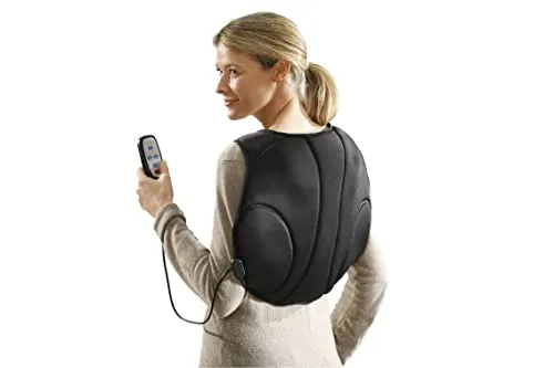 Maximex Rücken- und Nackenmasseur - 4 Funktionen für optimale Entspannung - Elektrische Nackenmassagegeräte mit 4 Massagefunktionen, Fernbedienung und Wärme für individuelle Entspannungserlebnisse. Ideal für Nacken- und Rückenschmerzen.