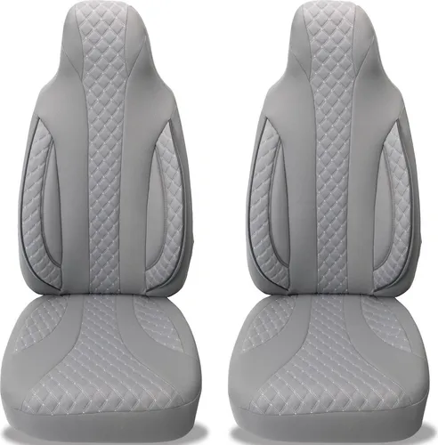 BREMER SITZBEZÜGE Autositzbezug Set für Ford C-Max 1 (2003-2010) - 2-teiliges Set aus langlebigem Leinenstoff mit Schaumstoffkaschierung. Pflegeleicht, atmungsaktiv und rutschfest für maximalen Komfort und Schutz. Einfache Montage mit Klettsystem – ideal für Fahrer und Beifahrer.