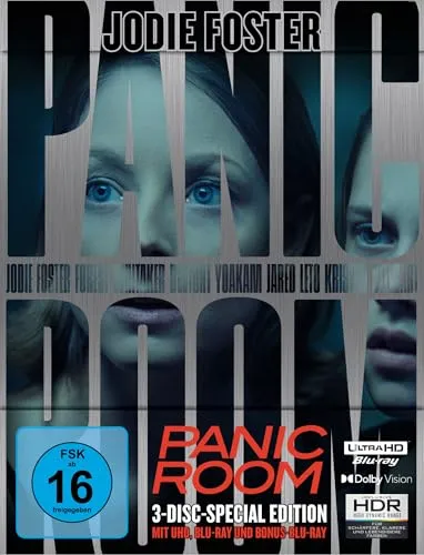 Panic Room (Limited Steelbook, 4K-UHD+2 Blu-rays) von Sony Pictures Home Entertainment