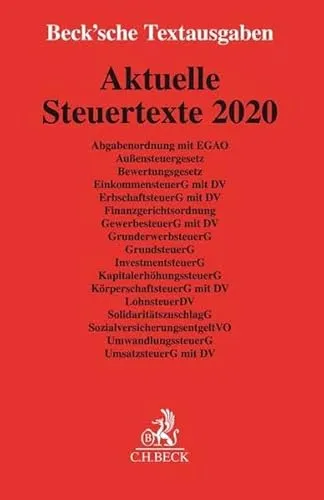 Aktuelle Steuertexte 2020: Textausgabe