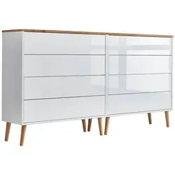 BMG Möbel Sideboard Mailand Set 1 – Elegante Kommode mit Push-to-open-Funktion