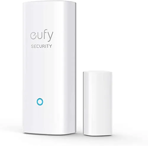 eufy Security Haustür Sensor, Erkennt Öffnen/Schließen von Türen & Fenstern, Sendet Alarm, Löst Alarm aus, 2 Jahre Akku, Benötigt eufy Security HomeBase/HomeBase E (Generalüberholt)