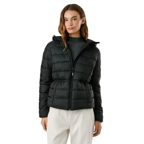Pepe Jeans PL4024378 Sally Jacke schwarz (M) - Funktionsjacke aus recyceltem Nylon, wasserabweisend und mit verstellbarem Innenbund für individuelle Passform. Ideal für nachhaltige Modebewusste.
