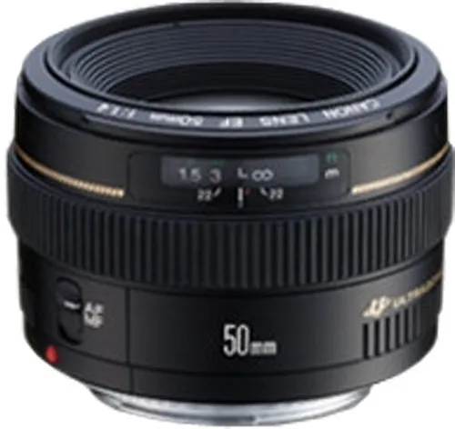 Canon EF 50mm F1.4 USM Objektiv - Hohe Lichtstärke für kreative Fotografie, 58mm Filtergewinde und asphärische Linse