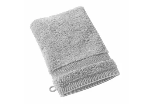 SCHÖNER WOHNEN-Kollektion Waschhandschuh CUDDLY Waschhandschuh, Baumwolle (1-St), 16 x 21 cm in Hellgrau