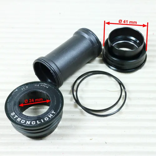 Stronglight BB Comp Pressfit Innenlager BB 86/41 - Innenlager für universelle Fahrräder, leicht mit nur 84 g, ideal für präzise Kraftübertragung und hohe Leistung beim Fahren.