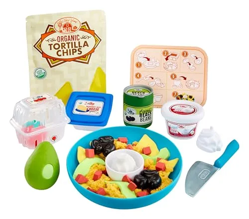 Little Tikes Creative Chefs Nachos Kit - Mit Speziellem Make-It! Mix-Spielsand, 22 Zubehörteilen, Realistisches Rollenspiel, Nacho-Zubereitung, für Jungen und Mädchen ab 3 Jahren, Nicht ESSBAR