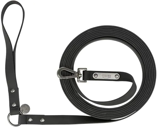 TRIXIE Schleppleine CityStyle schwarz - Tierleinen mit praktischer Öse für Hundemarken oder Flasher, ideal für sicheres Training und Spaziergänge