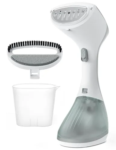 AROEVE Steamer Dampfglätter 1300W Handheld Dampfbügeleisen, 260ML Großer Tank, 2 Dampfmodi, kompakt & Tragbar für Zuhause, Büro, Reisen – Effizienter Faltenentferner, Grau