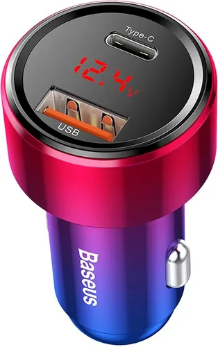 Ładowarka samochodowa Baseus Magic Series PPS USB-C/USB-A 45W różo 6953156293205