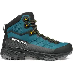 Scarpa Rush TRK LT GTX Wanderschuhe 41,5 - Leichte, wasserdichte Wanderschuhe mit GORE-TEX Membran in Schwarz, Größe 41,5; ideal für anspruchsvolle Wanderungen und wiederbesohlbar für lange Haltbarkeit.