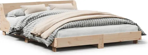 vidaXL Massivholzbett 120x190 cm aus Kiefernholz von vidaXL