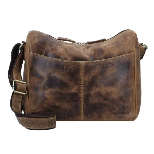 Greenburry Vintage Umhängetasche aus Leder 30 cm - Braun - Umhängetasche aus hochwertigem Leder, zeitloses Vintage-Design und ideal für den täglichen Gebrauch oder besondere Anlässe.