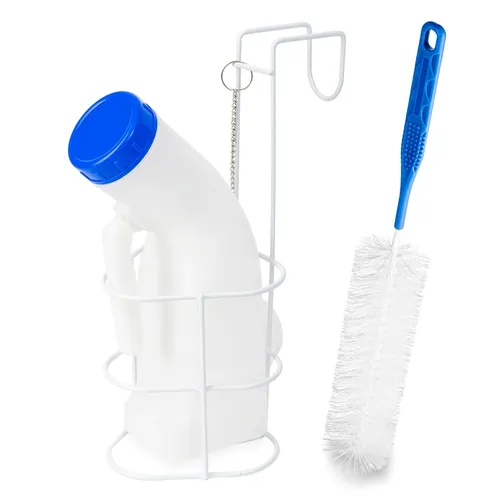 Urinflasche mit Betthalterung & Bürste Set ARNOMED Urinflasche Unisex 1000ml