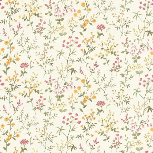 Selbstklebende Vliestapete 370317 Daisy Blume weiss in weiß von Rasch